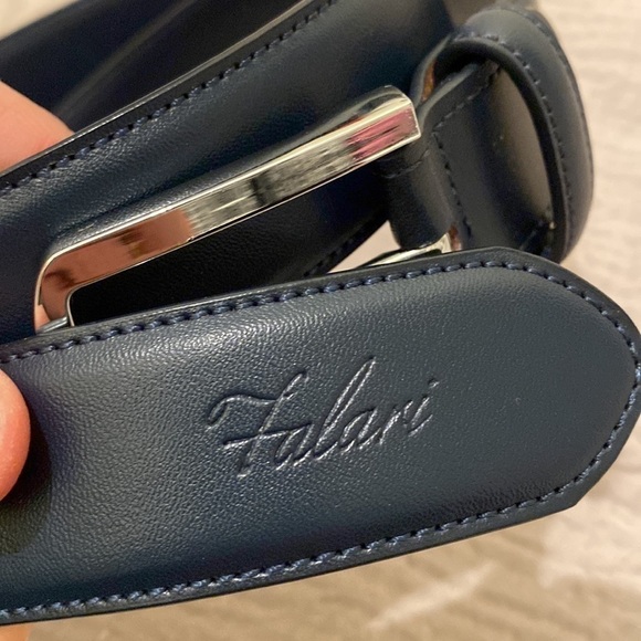 Falari genuine leather blue belt . Size 36. Unisex style . New. No tags - Picture 2 of 9
